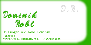 dominik nobl business card